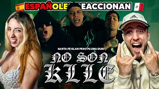 ESPAÑOLES REACCIONAN a NO SON KLLE de SANTA FE KLAN PESO PLUMA y DUKI BRUTAL [upl. by Ameline963]