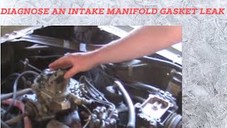 How to Diagnose an Intake Manifold Gasket Leak [upl. by Llemar529]