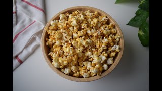 Caramel Popcorn  Popcorn at home  3 Ingredients [upl. by Ahsei290]