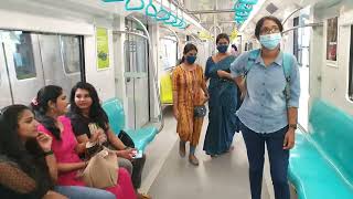 kerala  kochi metro  Vyttila to Ernakulam south railway station bmtechandtravel2976 [upl. by Annaillil581]