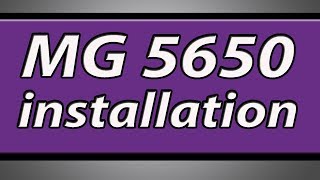 Canon Pixma MG5650 printer installation [upl. by Assiled858]