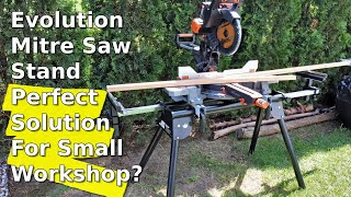 Evolution Mitre Saw Stand  Perfect Solution For a Small Workshop [upl. by Odeen]