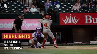 Baseball  TCU 9 USC 8 11 Highlights 3124 [upl. by Drhacir]