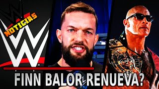 Noticias WWE  Finn Balor YA RENOVÓ INFORMACIÓN de CONTRATO de The Rock Cameron Grimes y Más [upl. by Yanehs]