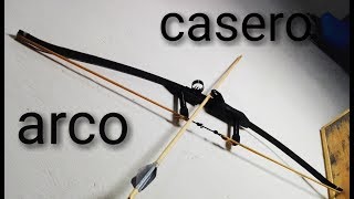 como hacer arco casero parte 1🔴con resorteHow to make a bow [upl. by Edith]