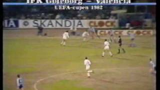 IFK Göteborgs Kvartsfinaler mot Valencia i UEFACupen 1982 [upl. by Harpp]