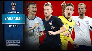 WMViertelfinalVorschau Russland vs Krotien amp Schweden vs England  TRANSFERMARKT [upl. by Seraphine141]