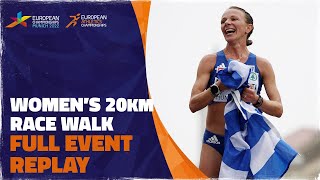 Womens 20km Race Walk  Munich 2022  Antigoni Ntrismpioti [upl. by Gaskill]