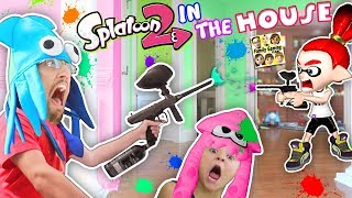 SPLATOON 2 in the HOUSE Paintballs EVERYWHERE FGTEEV Mom vs Dad vs Chase [upl. by Adieno]