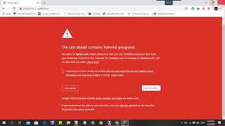 How to fix site ahead Error in Google 2020 How do I fix the site ahead contains malware [upl. by Heinrik119]