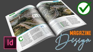 ✅ How to Create a Magazine Layout Design in InDesign CC Tutorial [upl. by Buschi]