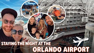 Travel Vlog Spending the Night at the Hyatt Hotel in Orlando Airport  Hotel amp Room Tour [upl. by Aiekat622]