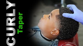 Curly Taper Haircut Tutorial [upl. by Bandeen]