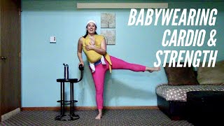 35MINUTE Postpartum Workout  Babywearing Cardio amp Strength  Fitness for Mamas [upl. by Jagir163]