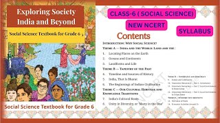 Exploring Society India and Beyond  Class 6 Social Science New Ncert  Syllabus class6newncerts [upl. by Nairoc]