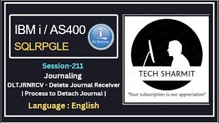 DLTJRNRCV Command  Delete Journal Receiver  ibmi training  as400 tutorial  as400  ibmi as400 [upl. by Aseyt931]