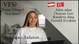 Avusturya Avrupa Türkiye Aile Birleşimi Oturum İzni Başvuru  2023 Güncel Bilgiler  Danışmansız [upl. by Bela8]