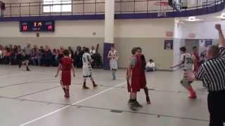 Two 7th Grade Basketball Players Fight it out on the basketball court [upl. by Niffirg]