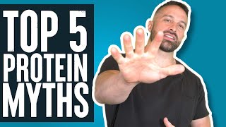 Top 5 Myths About Protein  Educational Video  Biolayne [upl. by Pelage]