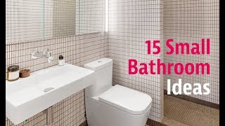 15 Small Bathroom Ideas [upl. by Handal]