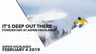 Today at Aspen Highlands  Feb 4 2019 [upl. by Sterner]