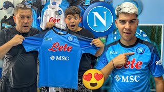 😍💙 Mi Hanno REGALATO la NUOVA MAGLIA del NAPOLI e sono rimasto SORPRESO [upl. by Ailgna339]