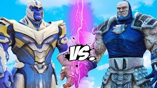 THANOS vs DARKSEID  Epic Battle  Thanos Fortnite [upl. by Adyeren]