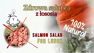 Przepis na zdrową sałatkę z łososia  prostoismacznie [upl. by Elle]