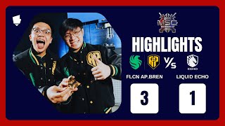 Liquid Echo vs Falcons AP Bren HIGHLIGHT MSC 2024  GGWP [upl. by Norman]