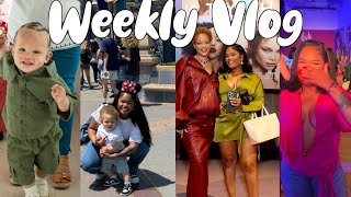 weekly vlog my baby’s 1st birthday party fenty hair event disneyland trip amp more  Arnell Armon [upl. by Bowman]