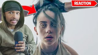 THERES A MONSTER UNDER THE BED Billie Eilish  bury a friend Official Music Video Reaction [upl. by Trabue]