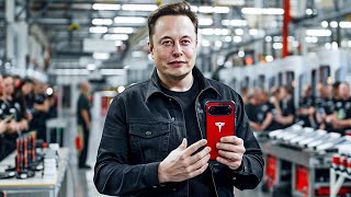 Elon Musk “I am releasing my NEW PHONE that will DESTROY all competition” [upl. by Ayamahs385]