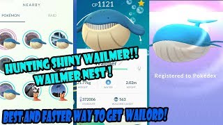 POKEMON GO WAILMER NEST FOUND  HOW TO GET WAILMER CANDY FASTER  WORLDS FIRST WAILORD [upl. by Hartzel]