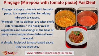 Pinçage Mirepoix with tomato paste Fast2eat [upl. by Sajet]