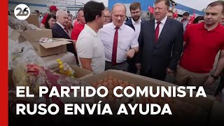 RUSIA  El Partido Comunista envía ayuda a ciudades anexadas de Ucrania [upl. by Ianahs]