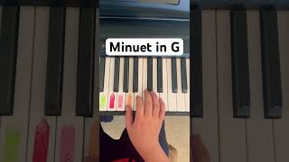 Minuet In G  Bach Piano Tutorial shorts piano [upl. by Klemperer527]