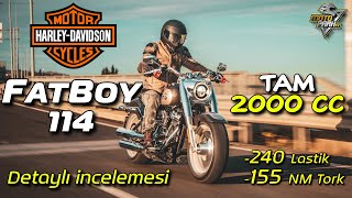 38500 €luk KAMYON LASTİĞİ Olan Motor  Harley Davidson FATBOY 114 [upl. by Charmain]