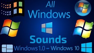 All Windows Sounds  Windows 10  Windows 10 [upl. by Laehcimaj]