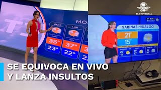 Se equivoca la chica del clima en plena transmisión en vivo y se viraliza [upl. by Thedric]