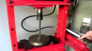 Broaching a keyway using a hydraulic press [upl. by Sklar]