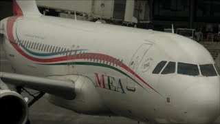 Middle East Airlines MEA Air Liban Airbus A320 Departing from Airport Gate Flight ME236 [upl. by Eillac]