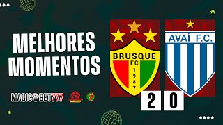 BRUSQUE 2 X 0 AVAÍ  MELHORES MOMENTOS  CATARINENSE 2024 [upl. by Anawal]