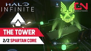 The Tower SPARTAN CORE Locations Halo Infinite [upl. by Novoj]