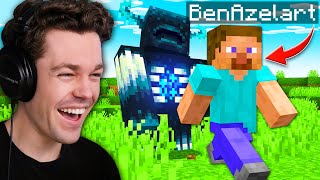 I Taught BEN AZELART How To Play Minecraft [upl. by Gates]