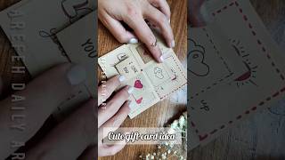 handmade gift card for boyfriend 💌❤️ gift craft [upl. by Terrel]