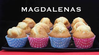 MAGDALENAS CASERAS CON COPETE I LA RECETA QUE FUNCIONA [upl. by Laurice852]