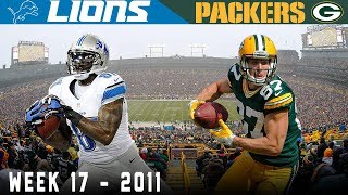 Megatron amp Jordy Shootout Lions vs Packers 2011  NFL Vault Highlights [upl. by Dalila]