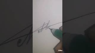 Name signature Abrish handwriting Calligraphy Viral Shorts With cursive  calligraphy [upl. by Damick551]