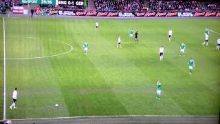 Kyle Walker free kick fail vs Germany [upl. by Annaya893]