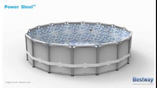 Bestway Power Steel Frame Pool 488x122 cm [upl. by Notreb]